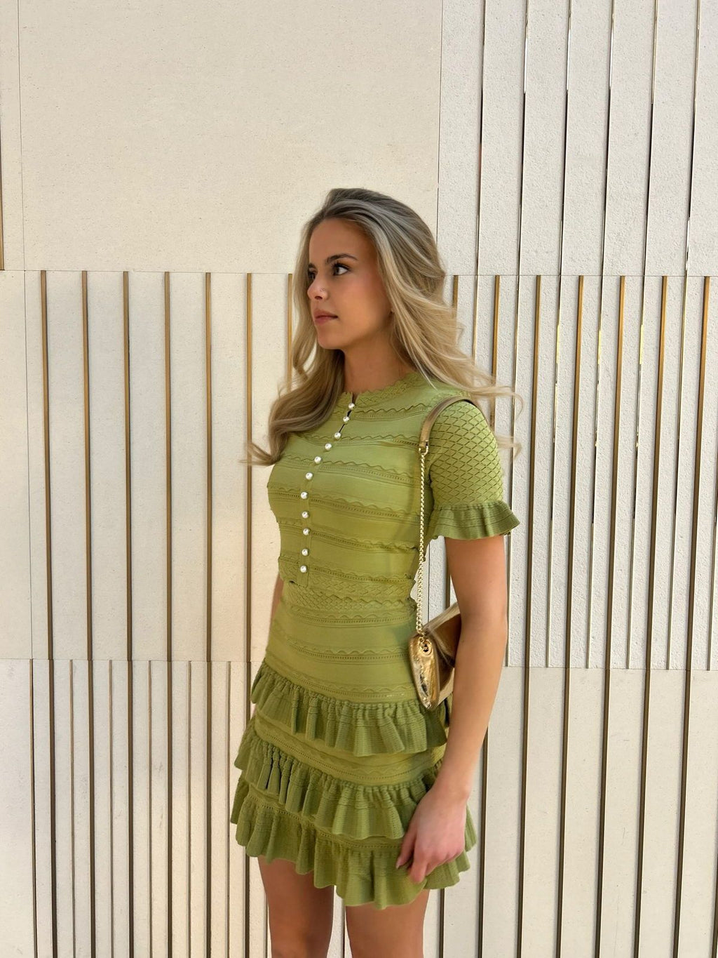 Knit Cardigan Skirt Two Piece Set