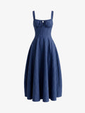 Denim A Line Midi Dress