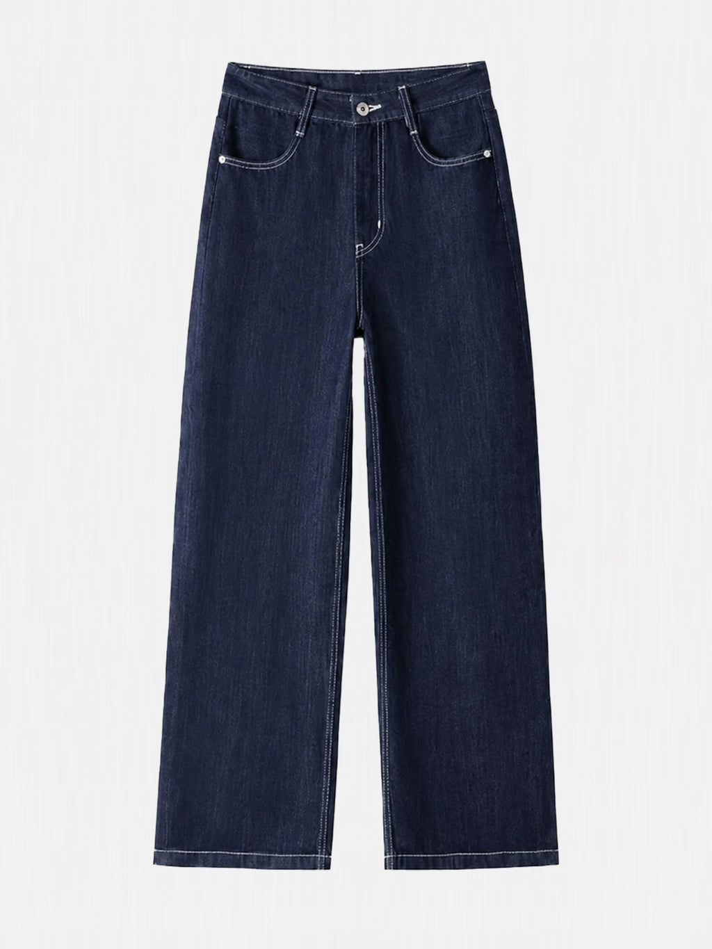 Cropped Straight-Leg Lyocell Jeans