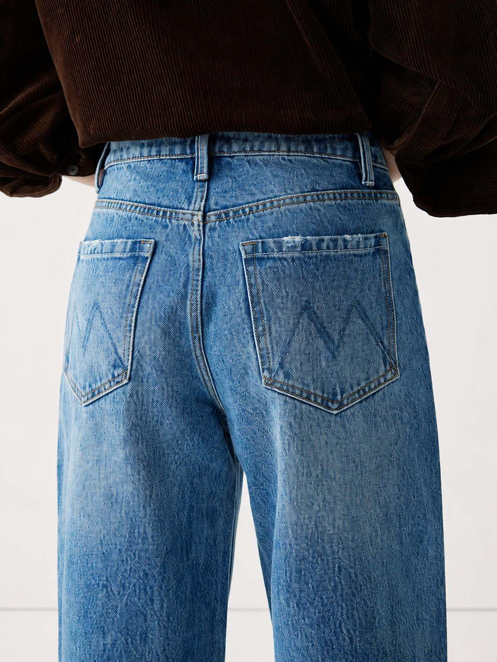 Light Wash High-Rise Wide-Leg Jeans