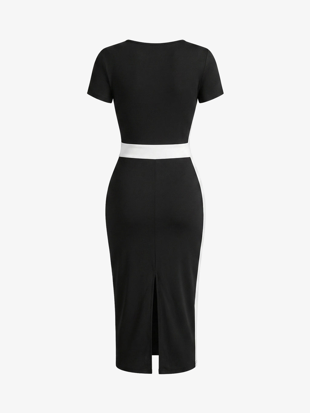 Color Block Sheath Bodycon Dress