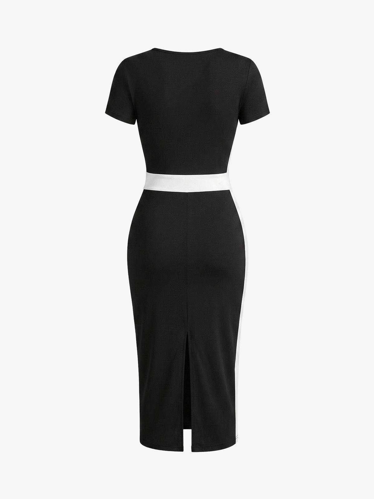 Color Block Sheath Bodycon Dress