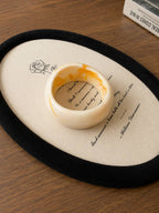 Maillard-style Irregular Wide-rim Resin Bracelet