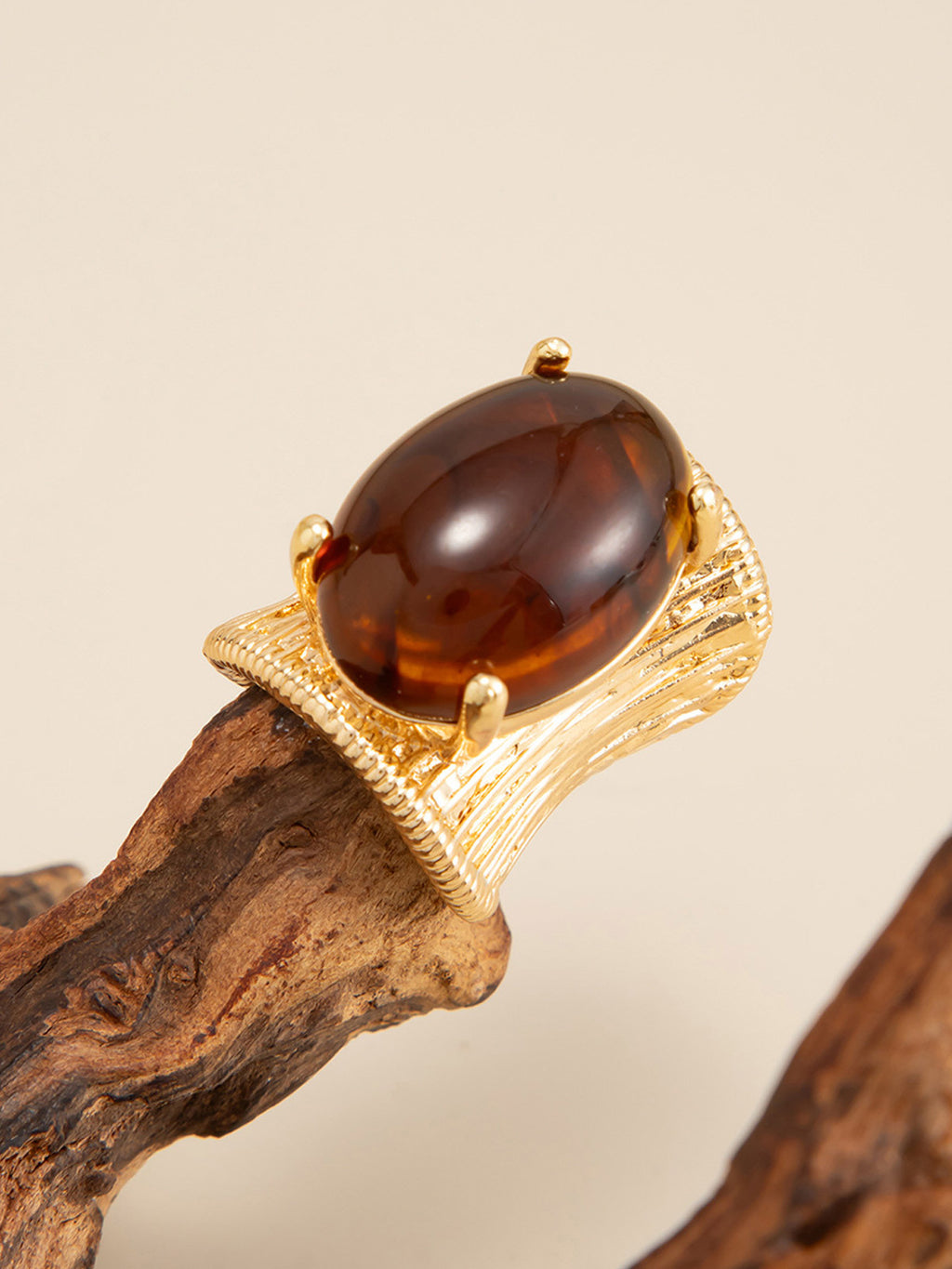 Resin Gemstone Inlay Ring