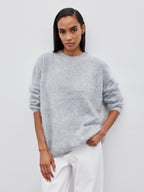 Brushed Knit Relaxed Sweater