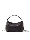 Braided Sheepskin Leather Pillow Bag