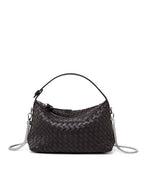 Braided Sheepskin Leather Pillow Bag