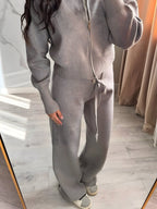 Double Zip Knit Two Piece Set