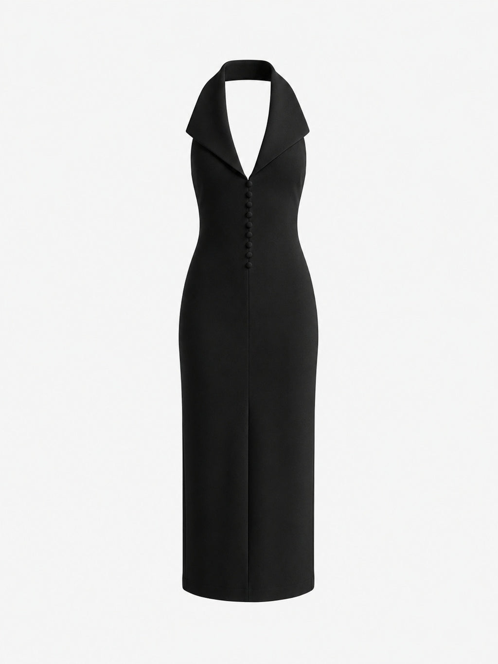 Halter Neck Backless Maxi Dress