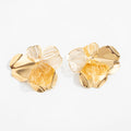 Cut-out Ginkgo Leaf Earrings