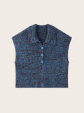 Textured Knit Polo Top