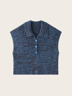 Textured Knit Polo Top