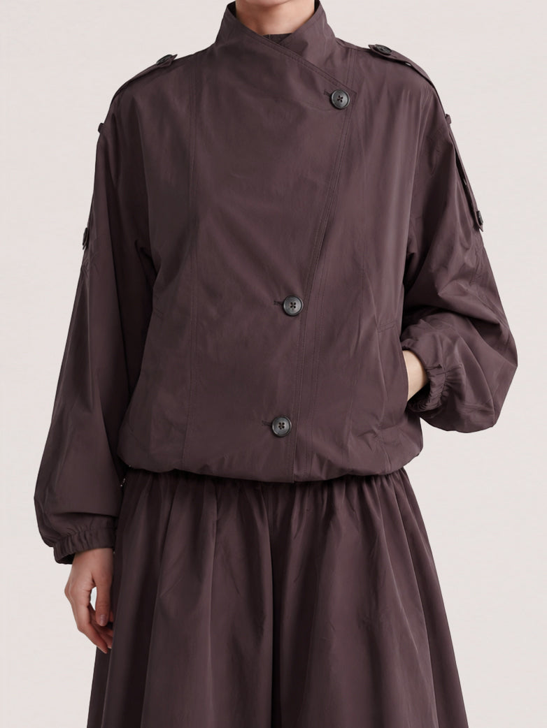 Cropped Jacket & Belted Midi Skirt Set