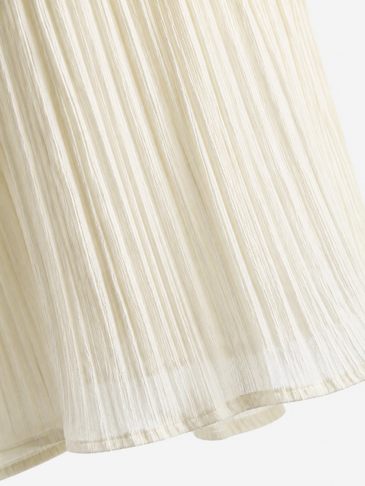 Halter Pleated Maxi Dress – Linen Blend Knotted Back Dress