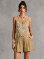Conjunto bordado floral Magpie