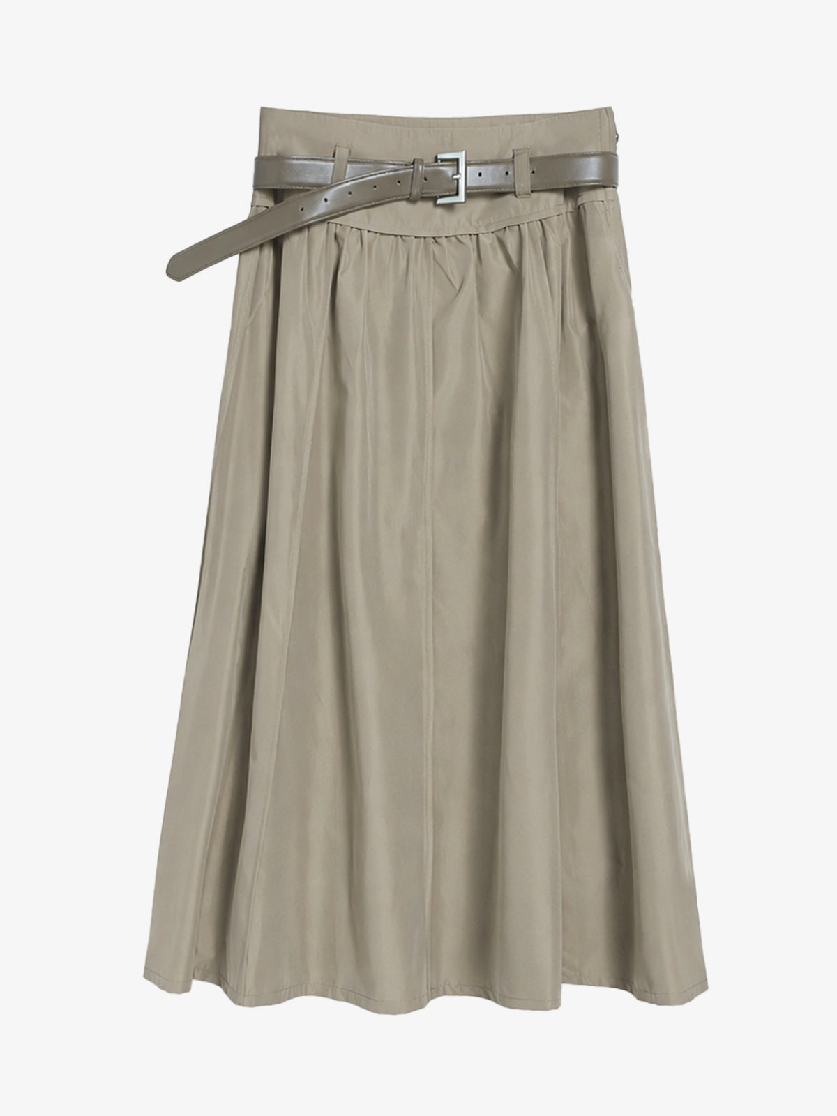 Cropped Jacket & Belted Midi Skirt Set