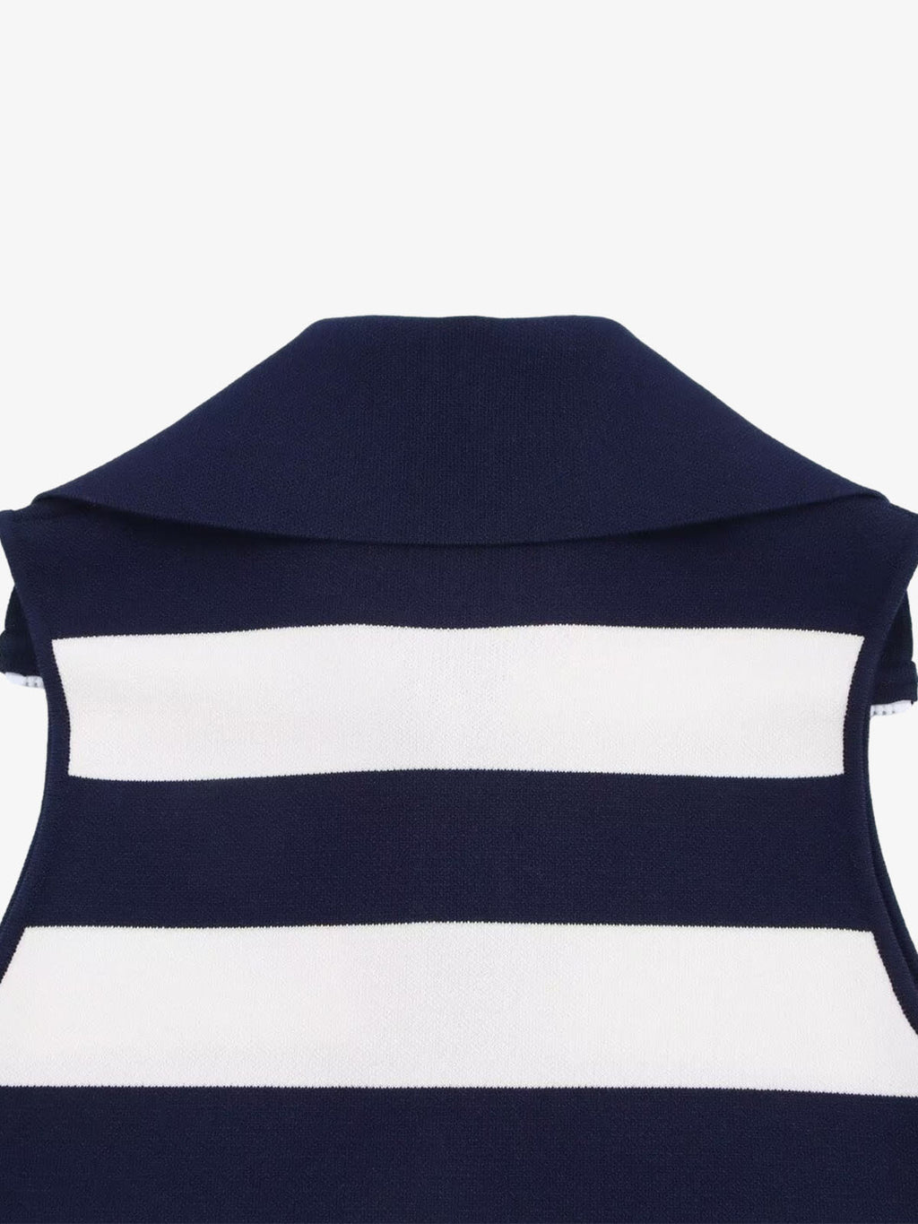 Striped Zip-Up Jacket – Cotton Ribbed Knit Relaxed Fit Casual Sweater Jacket