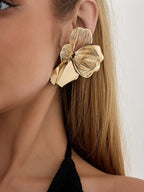 Cut-out Ginkgo Leaf Earrings