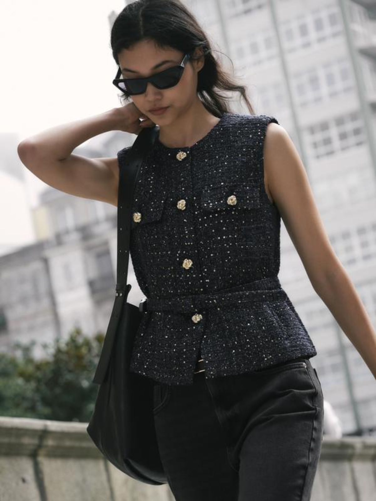 Buckle Belt Vest Top