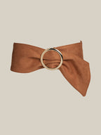 Statement Round Buckle Sash Belt