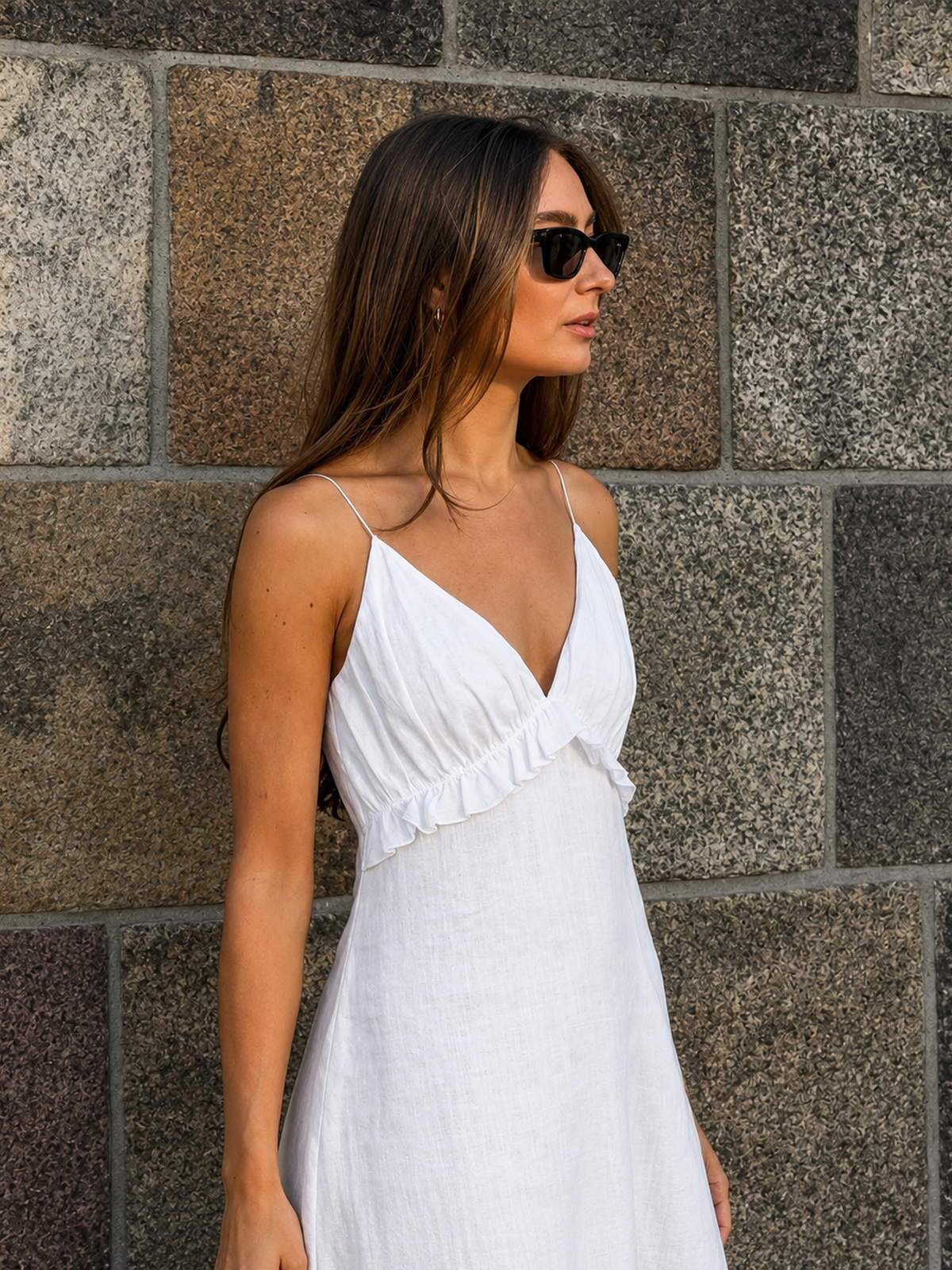 Lace Panel Cut Out Camisole Dress