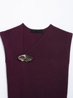 Ribbed Knit Sleeveless Cotton Top