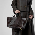 Soft Cowhide Leather Tote Bag