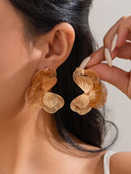 Cut-out Ginkgo Leaf Earrings