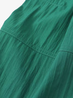 V-neck Shirt Dress With A Fitted Waist And Side Pockets