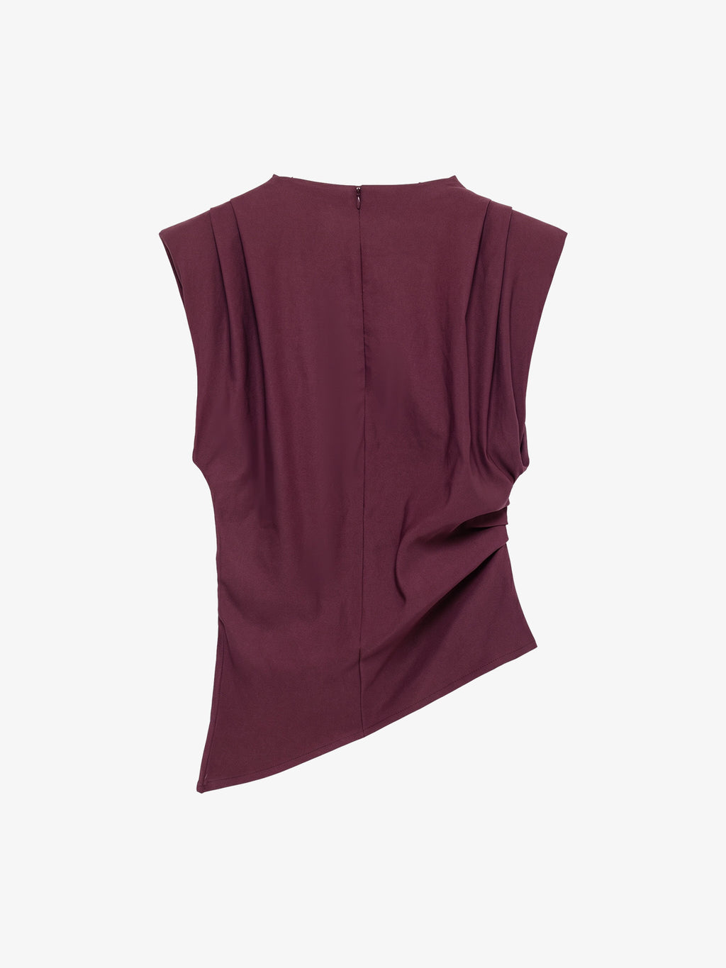 Asymmetric Ruched Shoulder Top