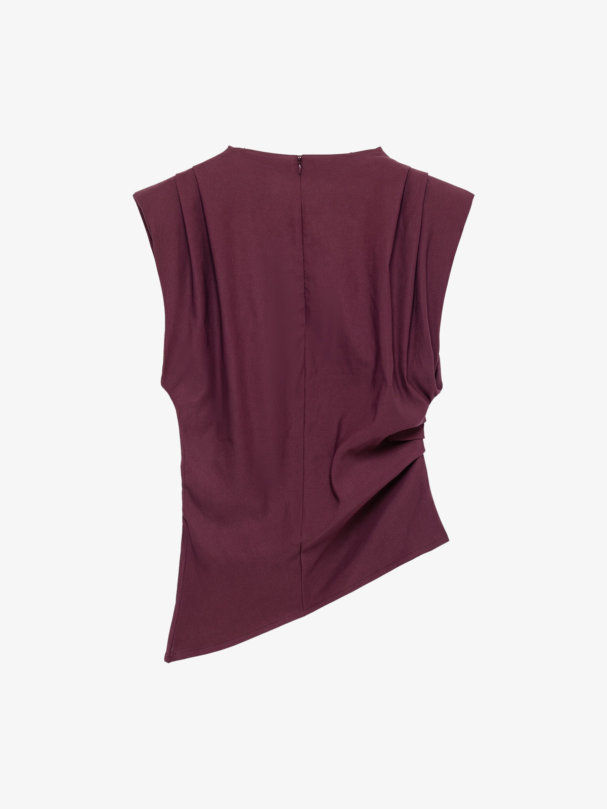 Asymmetric Ruched Shoulder Top