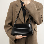 Leather Saddle Shoulder Bag