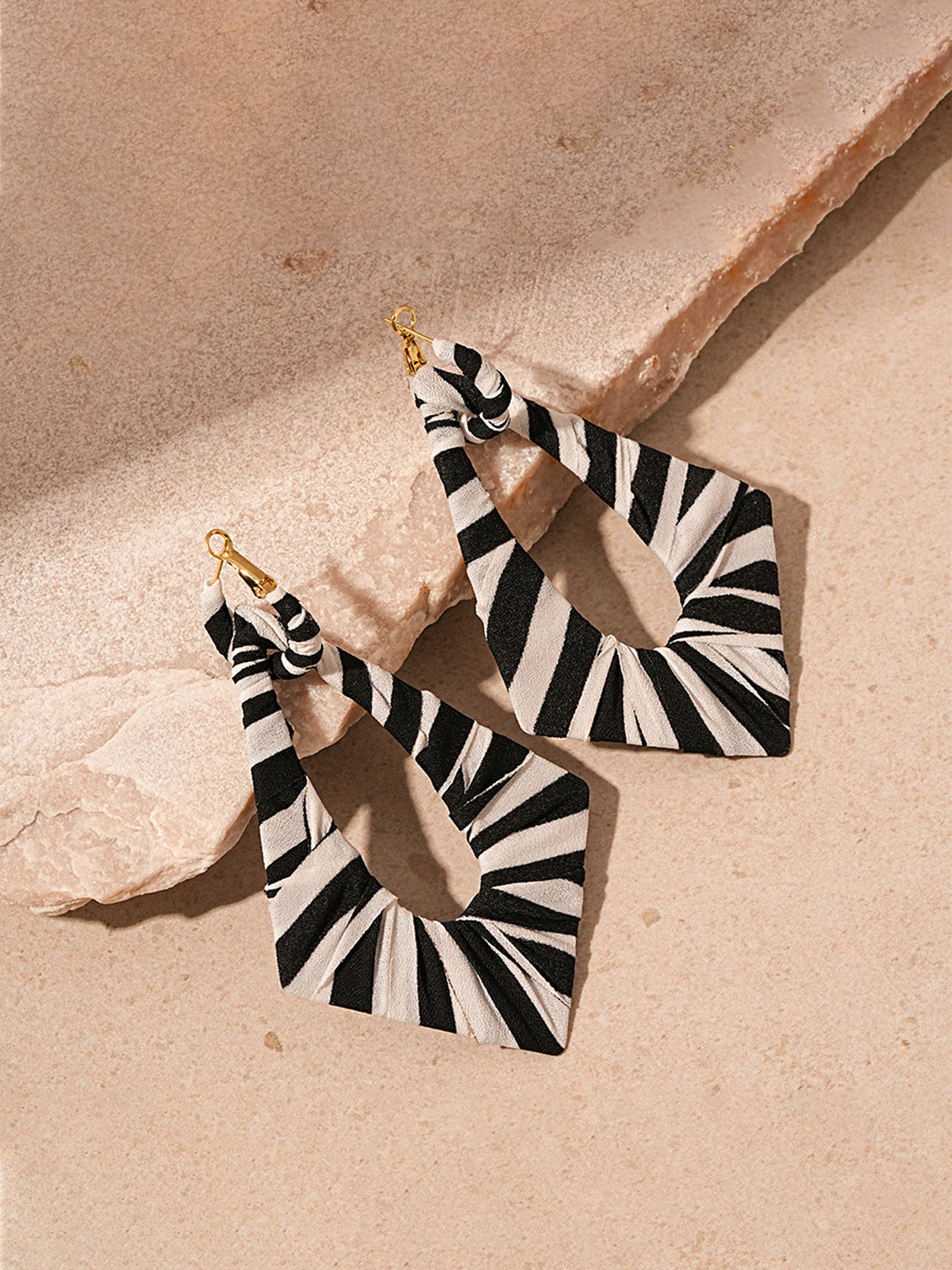 Color Block Geometric Earrings