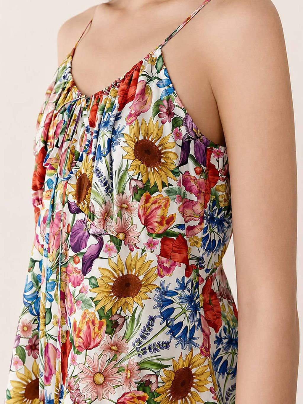 Wildflower Print Cami Maxi Dress