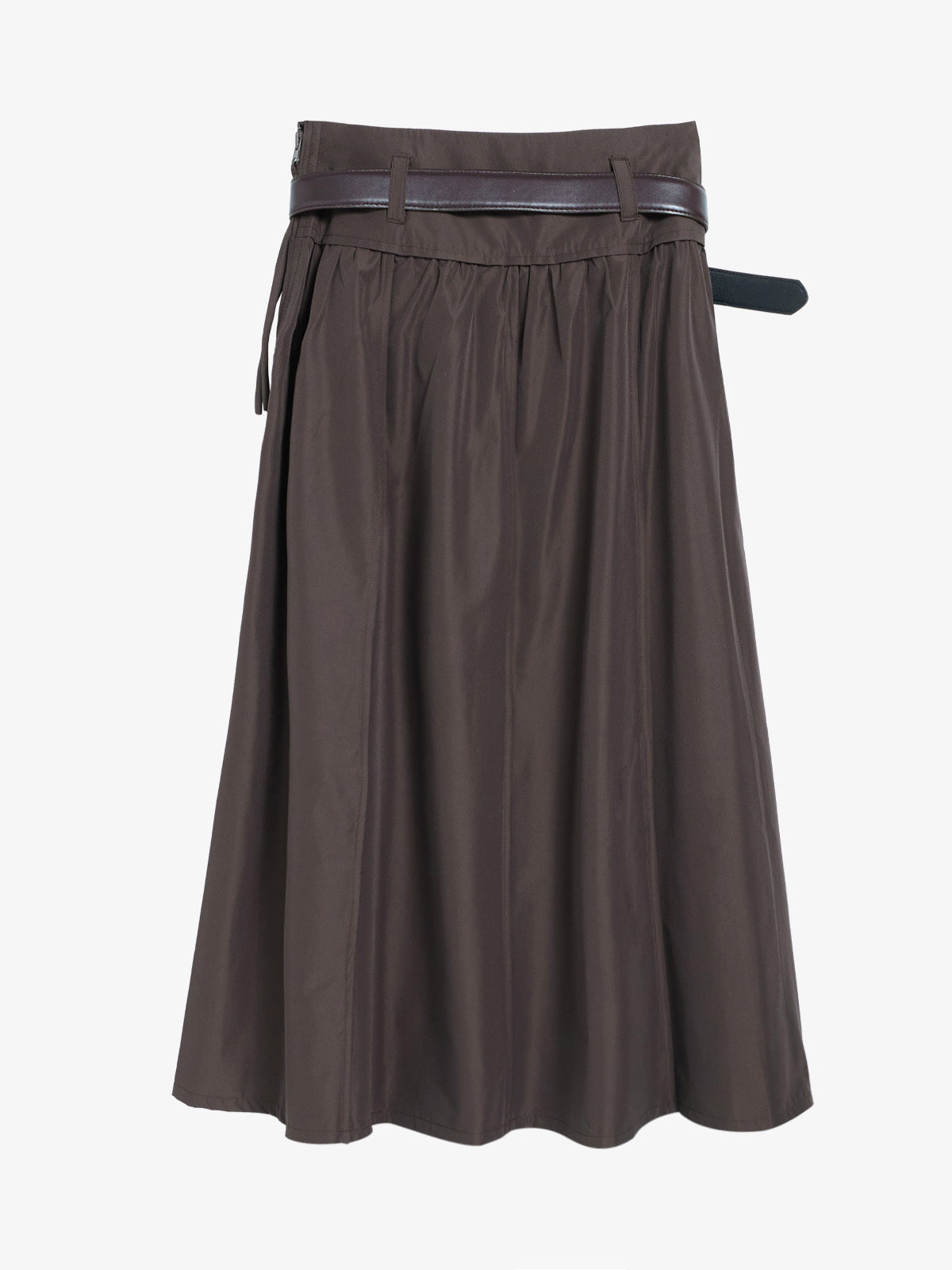 Cropped Jacket & Belted Midi Skirt Set