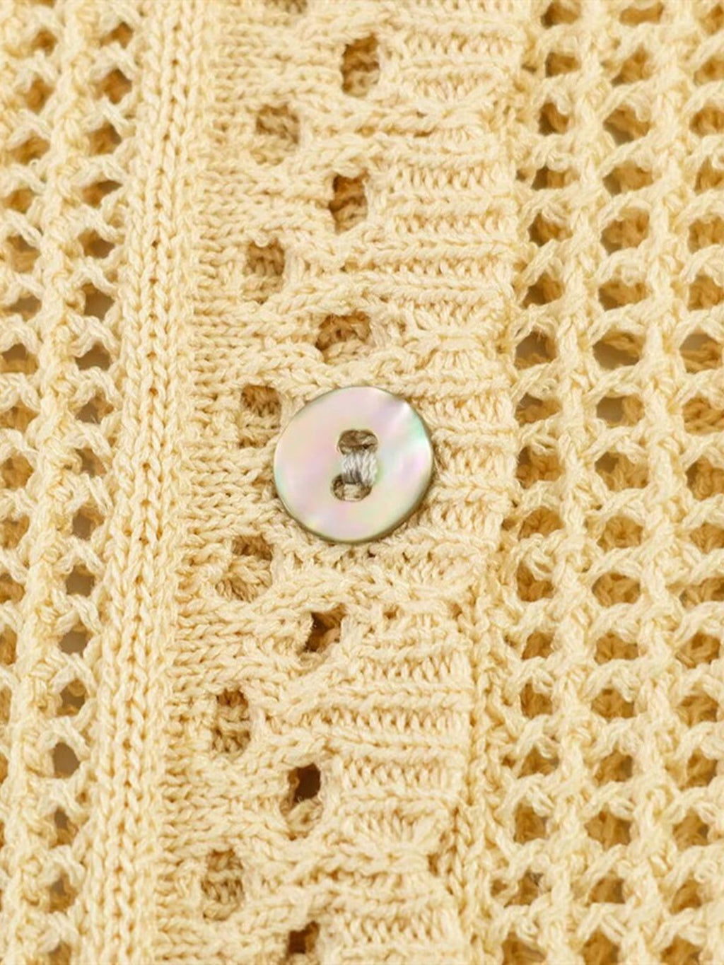 Floral Openwork Knit Top