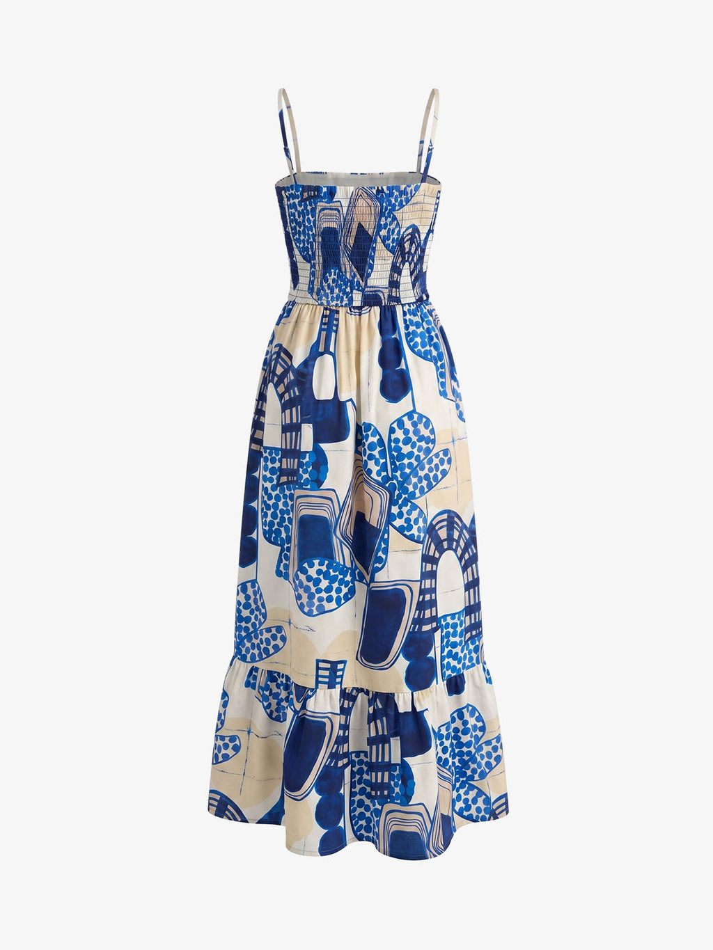 Printed Strapless Camisole Dress