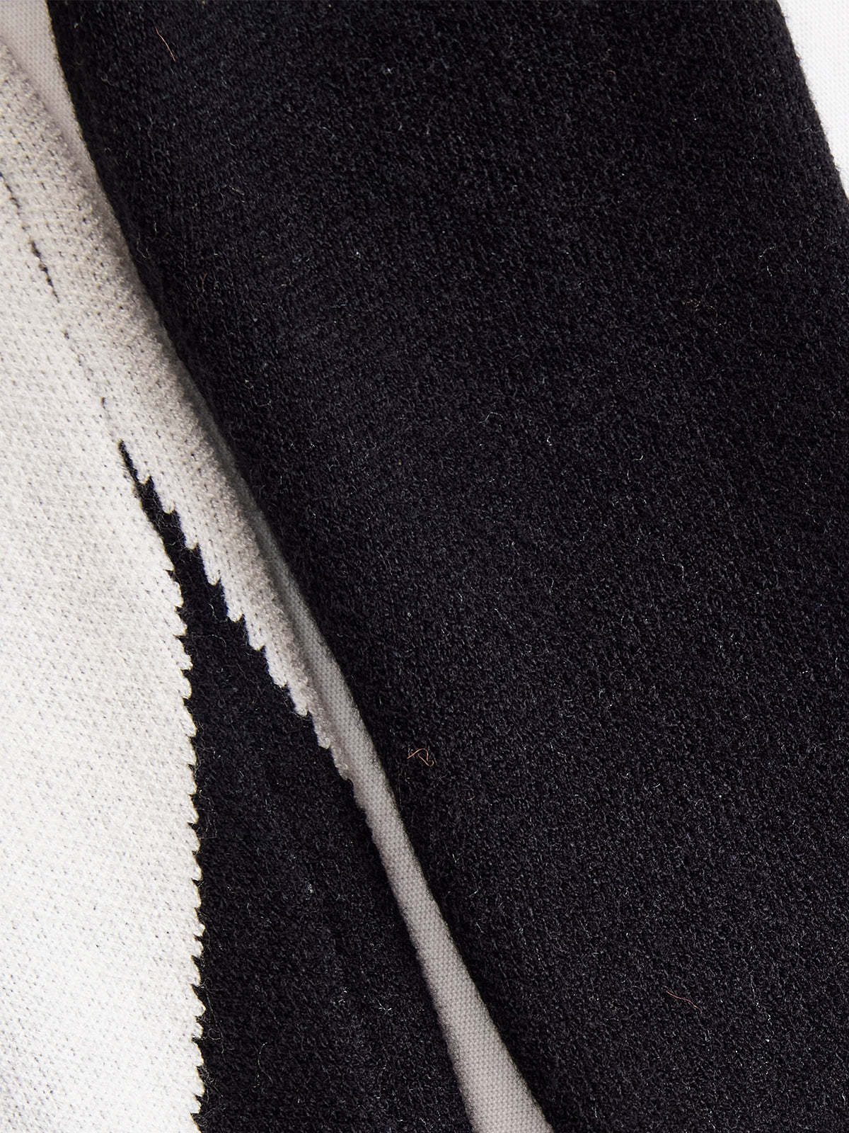 Elegant Monochrome Contrast One - Shoulder Bodycon Dress