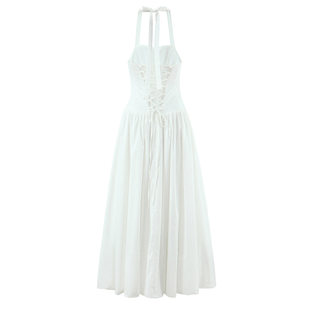 Corset Halter Maxi Dress