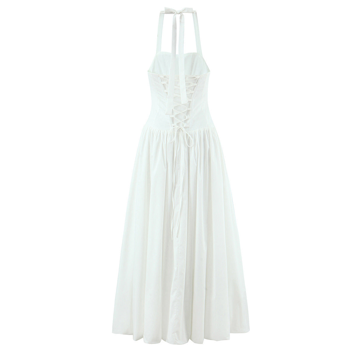 Corset Halter Maxi Dress