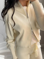 Double Zip Knit Two Piece Set