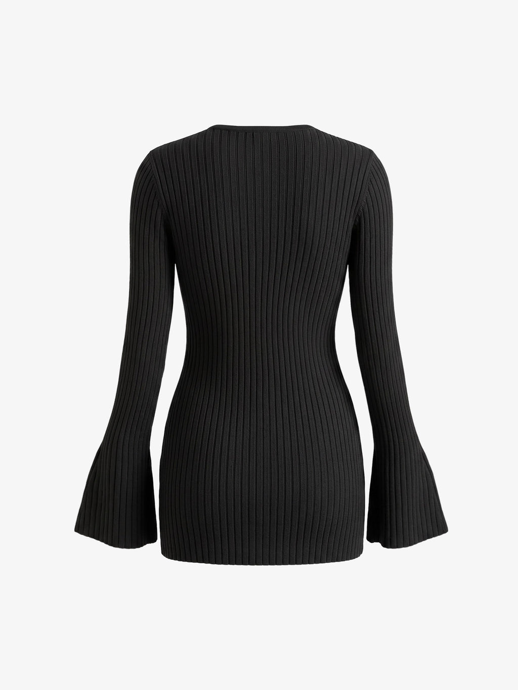 Cut Out Knit Fitted Top