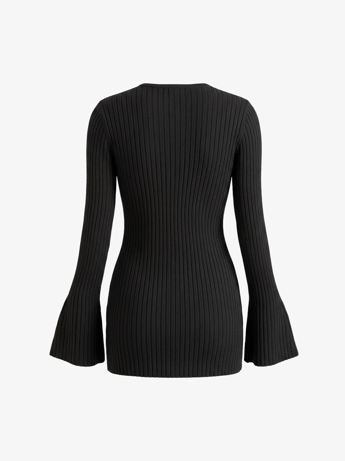 Cut Out Knit Fitted Top