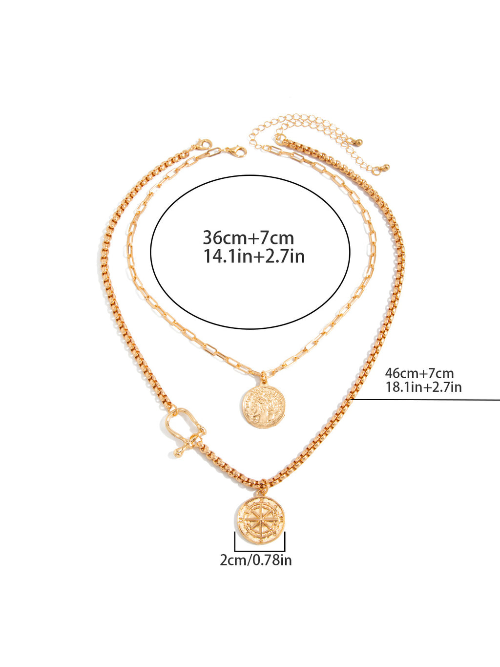 Aurelia Compass Layered Necklace