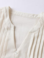 Pintuck Front Lyocell Blouse