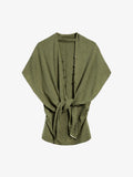Tie-Front Shawl & Tank Knit Set