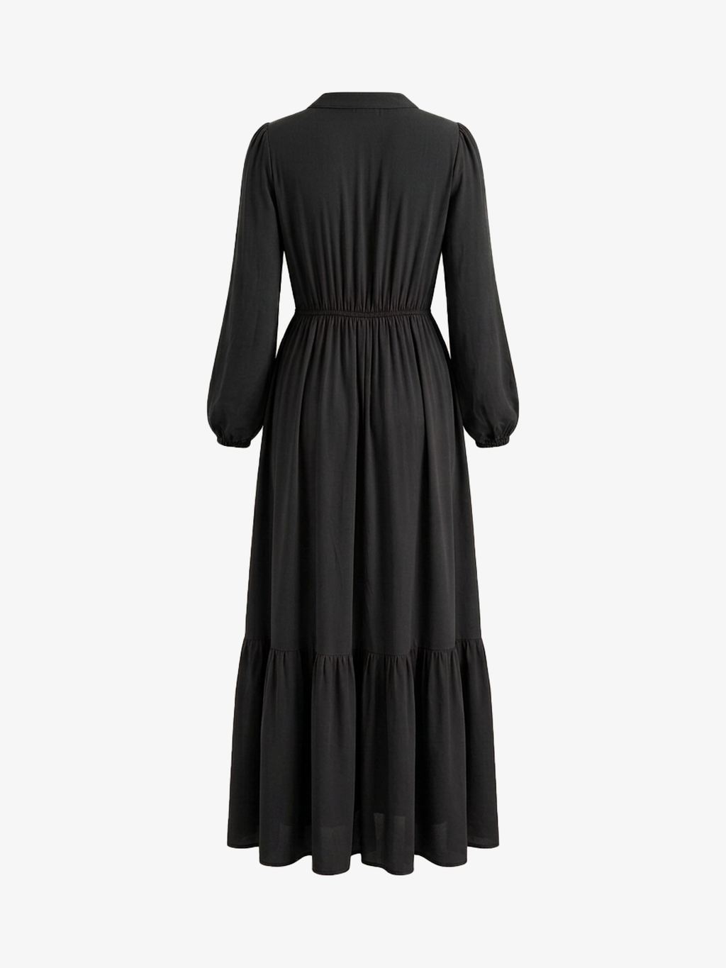 Lace V-Neck Slit Flowy Maxi Dress