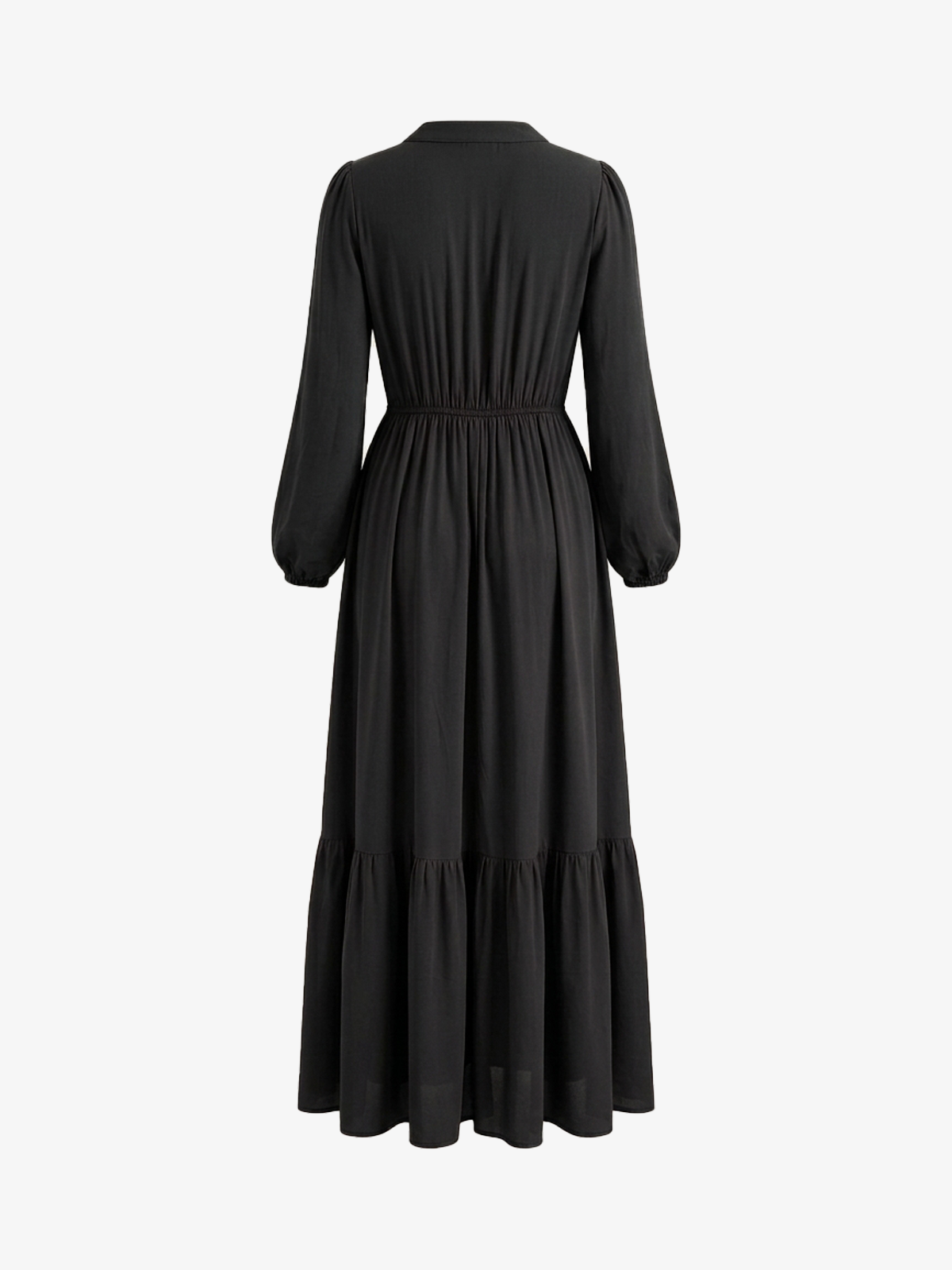 Lace V-Neck Slit Flowy Maxi Dress