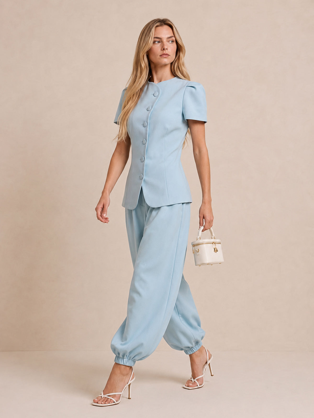 Tailored Top and Balloon Pants Set