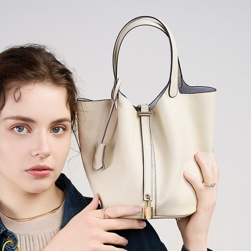 Leather Bucket Bag